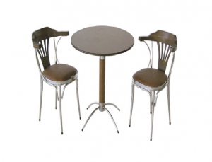 Modern cafe masa sandalyesi 2 kişilik - 13