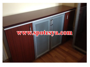 Mini polyester yuvarlak masa 18 Ahşap dosya dolabı ofisler için