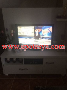 Ahşap dosya dolabı ofisler için 7 Beyaz renkli lake televizyon ünitesi