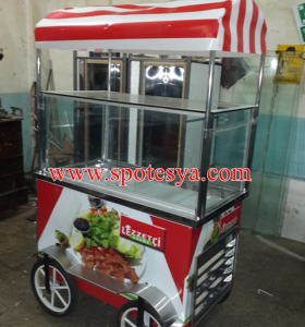 Satılık aura clean max halı yıkama makinesi 9 Arabalı seyyar çiğ köfte tezgahı