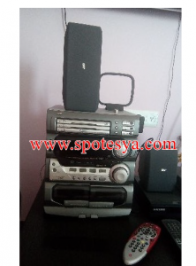 2 programlı ucuz bulaşık makinesi 13 JVS müzik seti 3 adet kaset çalar vardır