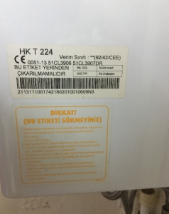 Bosch elektrikli termosifon, elektrikli 20 Temiz durumda demirdöküm kombi. Model numarası: hkt 224