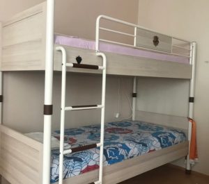 Tek kişilik 2 katlı ayrılabilir ucuz ranza 3 Temiz kullanılmış son derece sağlam ikinci el çilek ranza