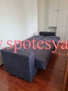 Çift kişilik baza ve yatak 11 Temiz durumda uzay grisi açılır kapanır yatak olan çekyat FİYATI: 850 TL