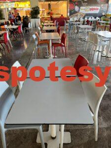 Az kullanılmıştır kahverengi çekyat 19 Spot cafe masası sandalyesi 750 TL