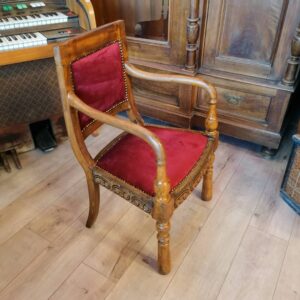 Antika retro sandalye (el yapımı ahşap vintage sandalye)